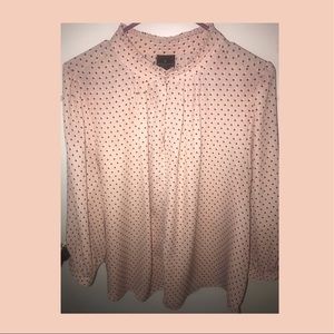Nude pink blouse